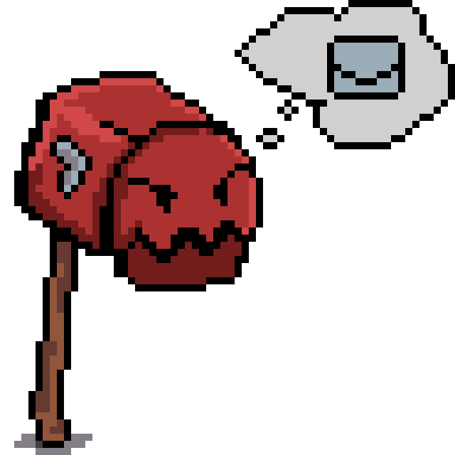 Buzón pixel art